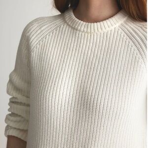 Quince Cream Crew Neck Sweater